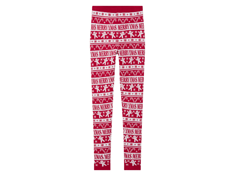 pepperts!® Dívčí bezešvé pletené legíny (146/152, červená)