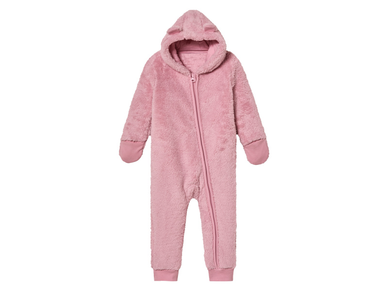 lupilu® Dětský plyšový overal (74/80, růžová)