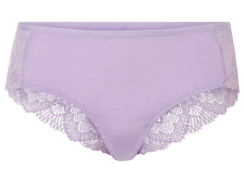 esmara® Dámské kalhotky s krajkou, 2 kusy (S(36/38), lila fialová)