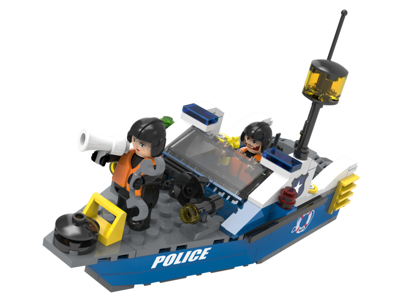 Playtive Clippys Stavebnice "S" (policejní člun)