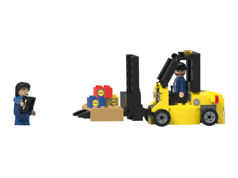 Playtive Clippys Stavebnice "S" (vysokozdvižný vozík Lidl)