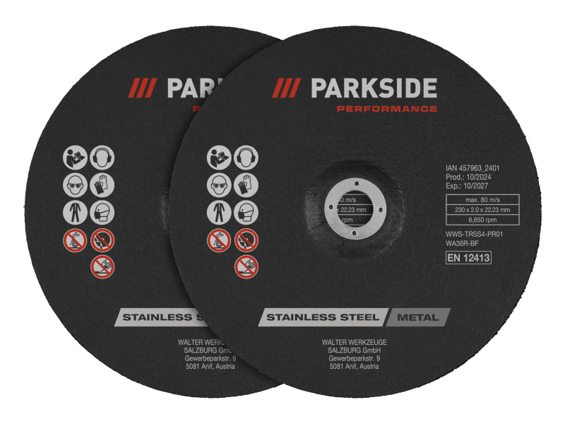 Parkside Performance® Řezné / Hrubovací kotouče, Ø 230 mm (hrubovací kotouč, 2dílná sada)