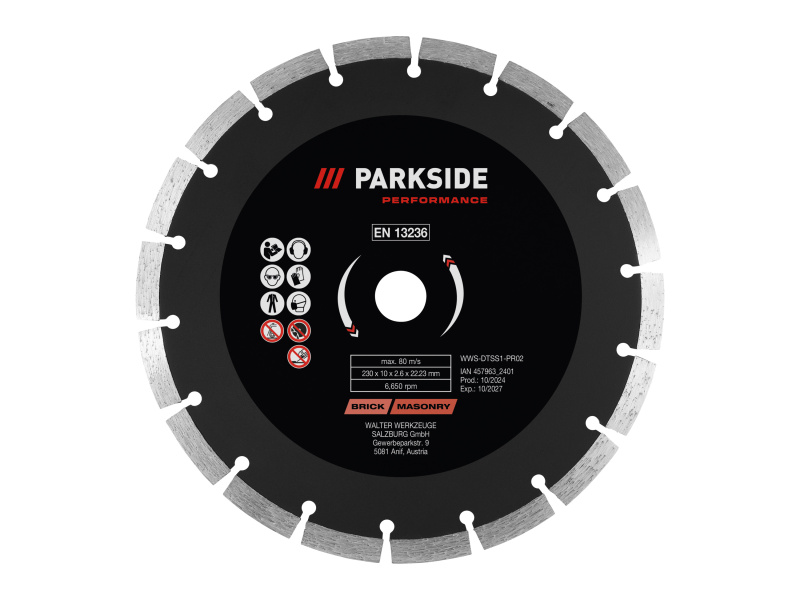 Parkside Performance® Řezné / Hrubovací kotouče, Ø 230 mm (řezný kotouč segmentový)