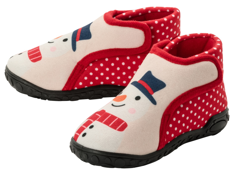 lupilu® Dětská vánoční domácí obuv (červená, 30)