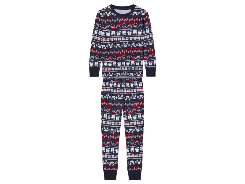 lupilu® Dívčí vánoční pyžamo (110/116, navy modrá)