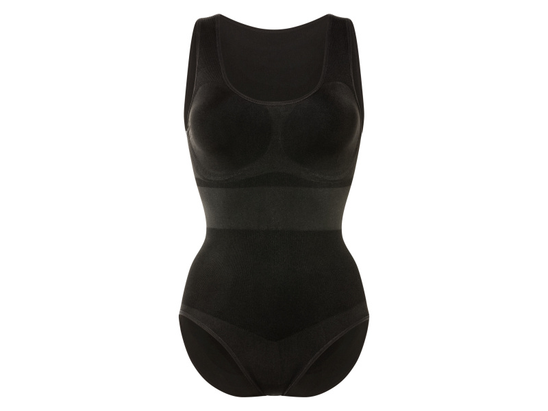 esmara® Dámské bezešvé tvarující body (XL (48/50), černá)