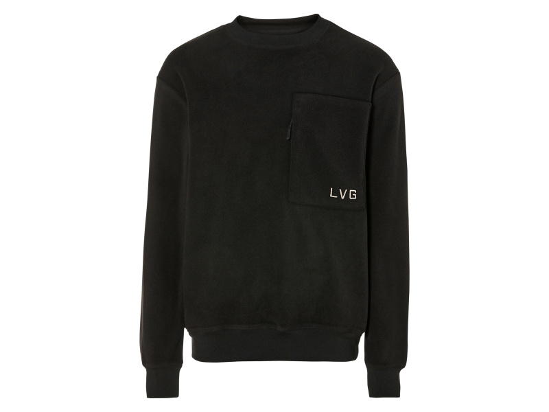 Livergy® Pánská fleecová mikina (M (48/50), černá)