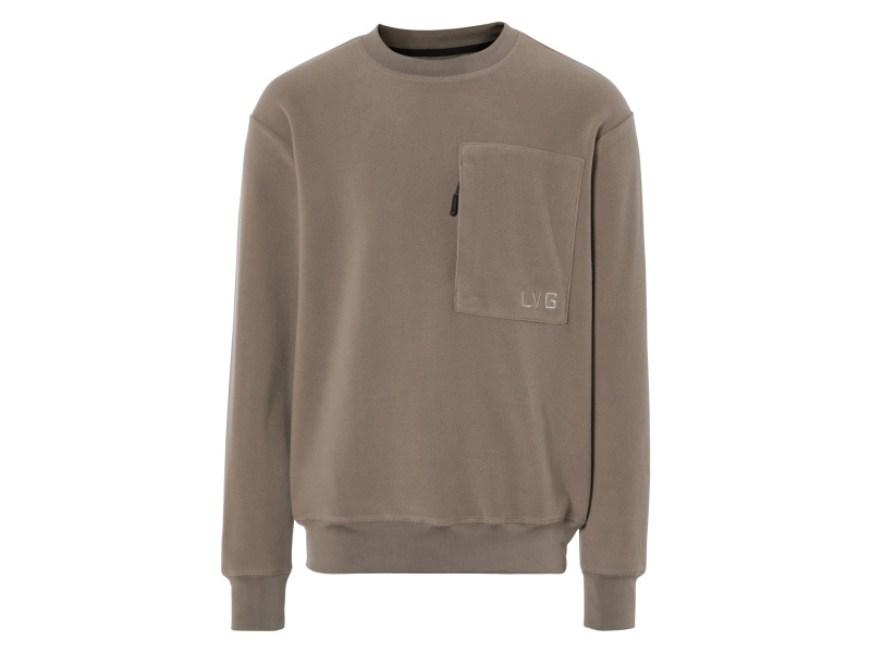 Livergy® Pánská fleecová mikina (M (48/50), hnědá)