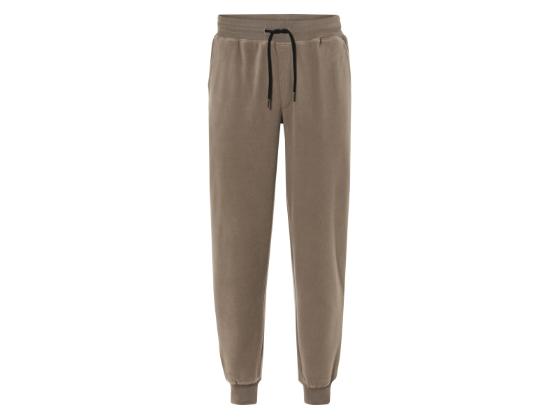 Livergy® Pánské fleecové tepláky (XL (56/58), hnědá)