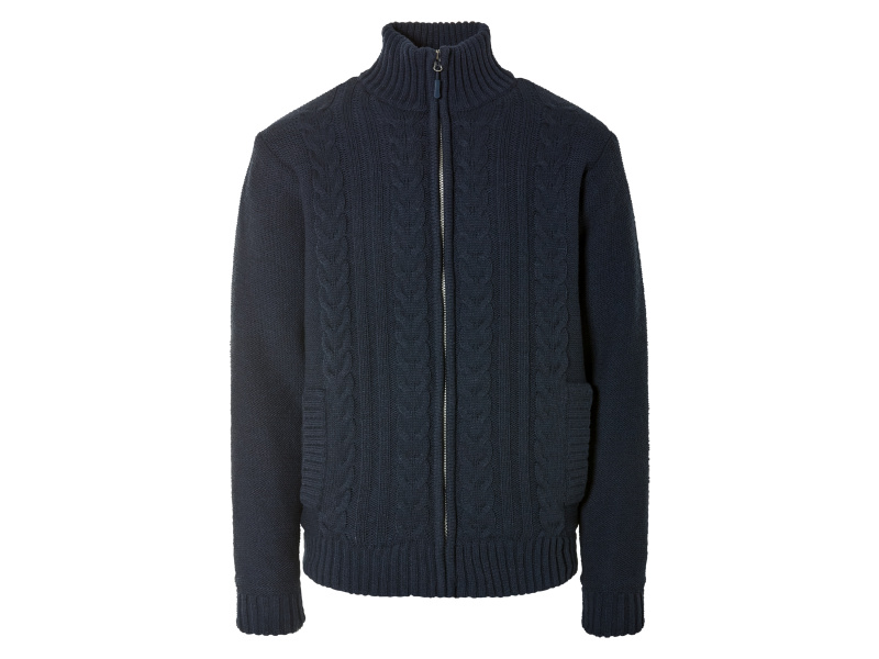 Livergy® Pánská pletená mikina (M (48/50), navy modrá)