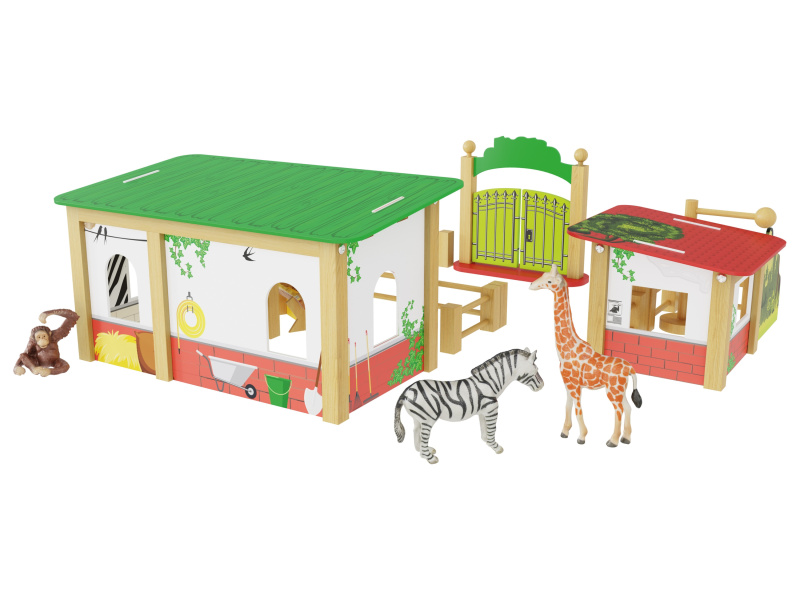 Playtive Dřevěný statek / Zoologická zahrada / Pohádkový strom (zoologická zahrada)