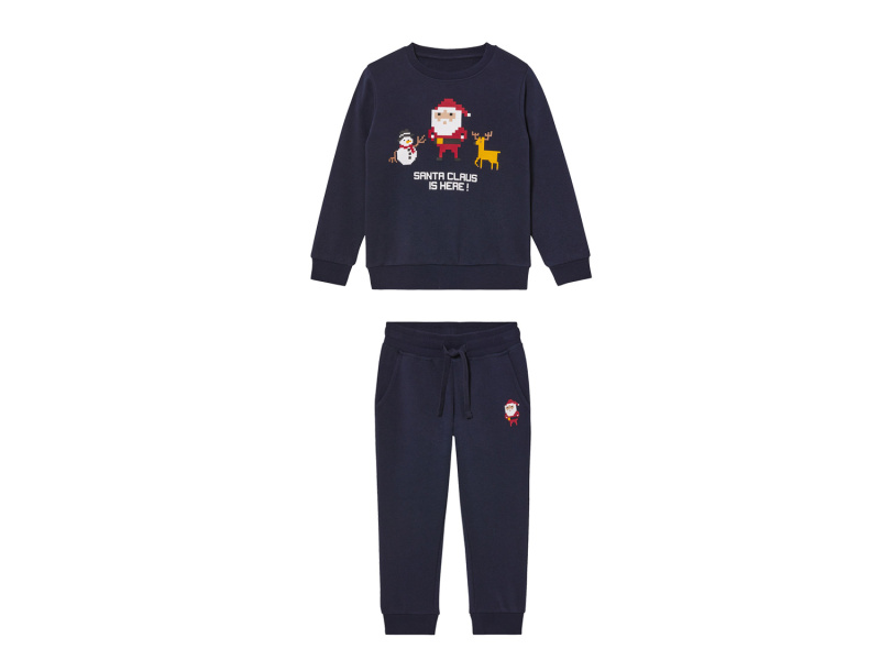 lupilu® Chlapecká vánoční tepláková souprava, 2dílná (110/116, navy modrá)