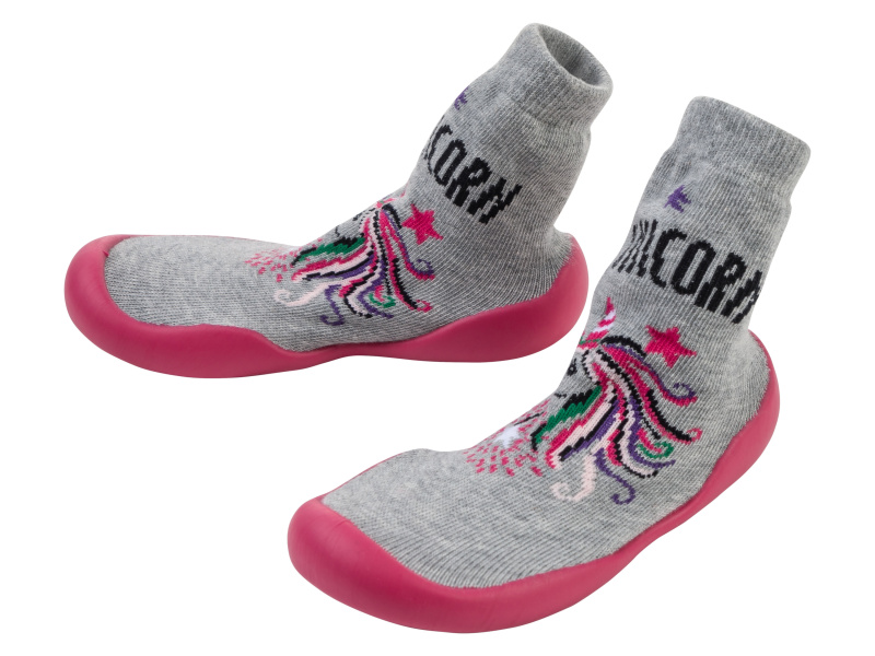 lupilu® Dětské capáčky (22/23 (21 - 24 měsíců), šedá růžová)