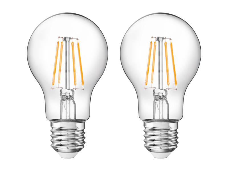 Livarno home Filamentová LED žárovka (koule E27 4,2 W, 2 kusy)