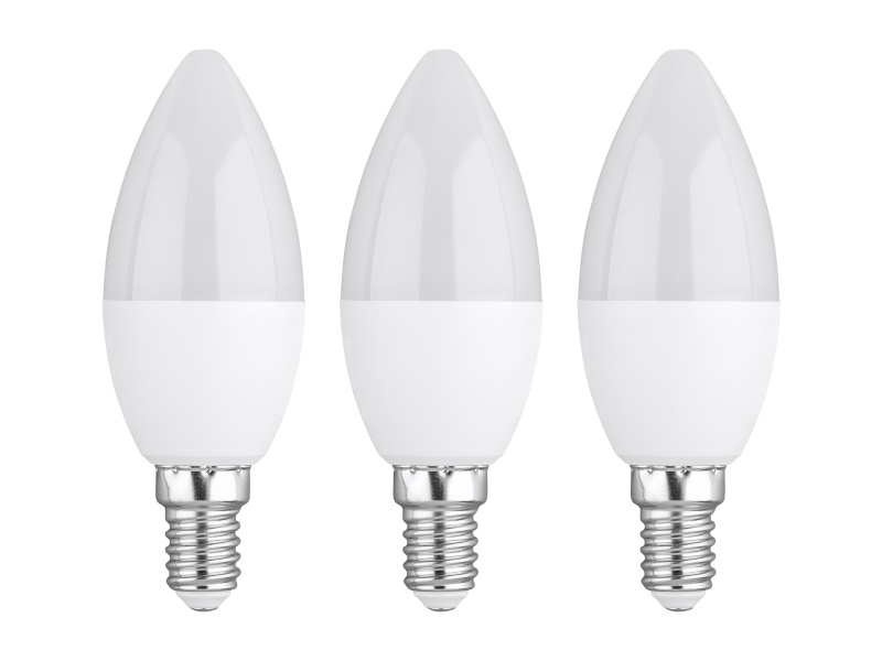 Livarno home LED žárovka, 2 kusy / 3 kusy (4,2 W E14 svíčka, 3 kusy, mléčný)