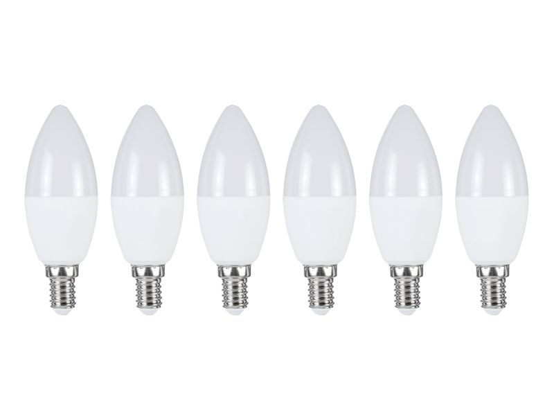 Livarno home LED žárovka, 6 kusů (svíčka E14)