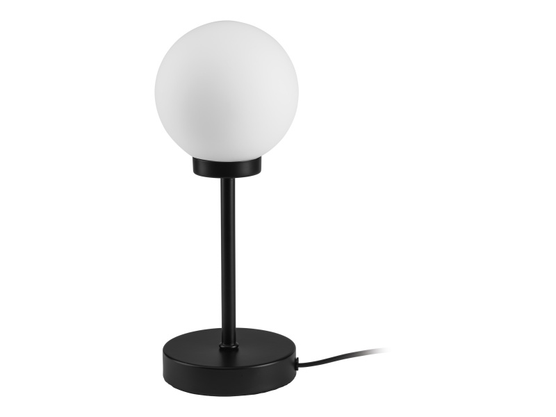 Livarno home Stolní LED lampa (skleněná koule/černá velká)