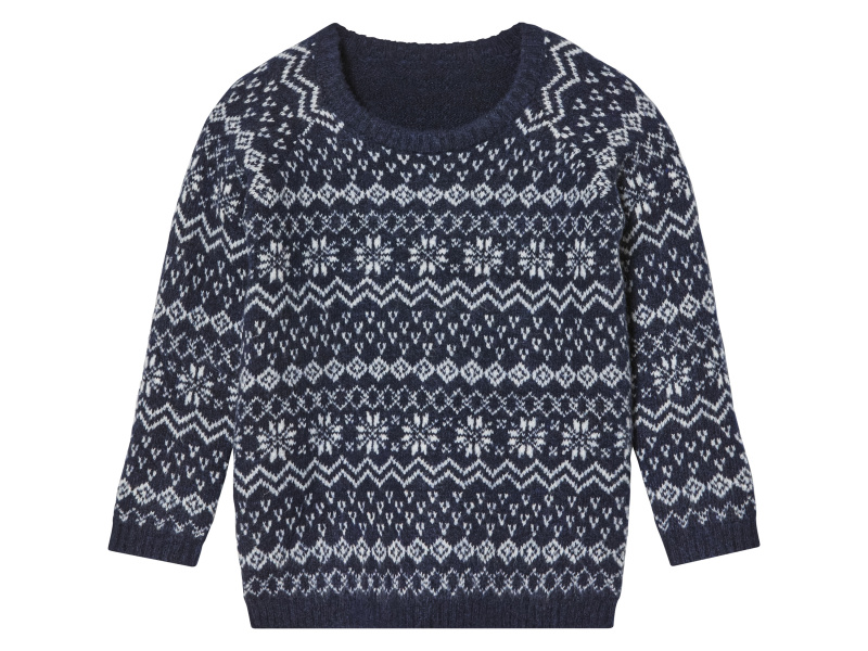 lupilu® Chlapecký svetr (110/116, navy modrá / bílá)