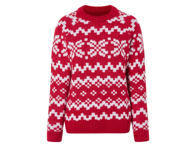 esmara® Dámský vánoční svetr (L (44/46), červená)
