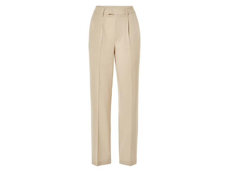 esmara® Dámské kalhoty se širokými nohavicemi (34, béžová)