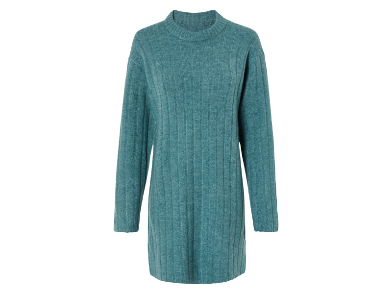 esmara® Dámské pletené šaty (zelená, S(36/38))