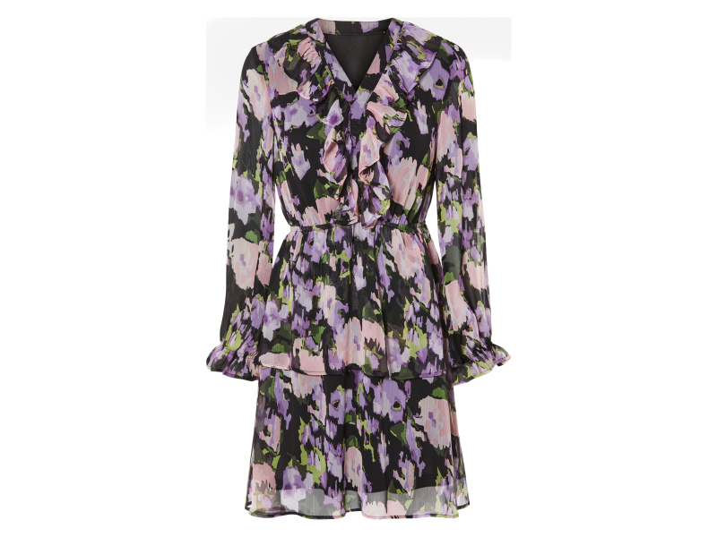 esmara® Dámské šifonové šaty (36, černá)