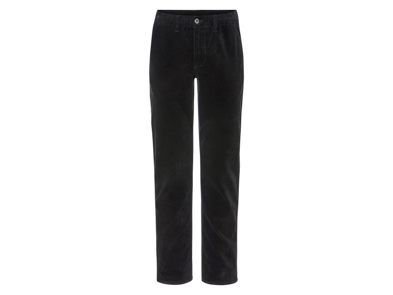 Livergy® Pánské manšestrové kalhoty (XL (56/58), černá)