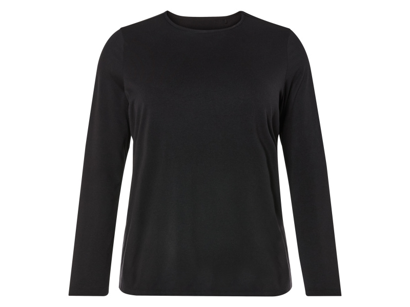 esmara® Dámské termo triko s dlouhými rukávy XXL (XL (48/50), černá)