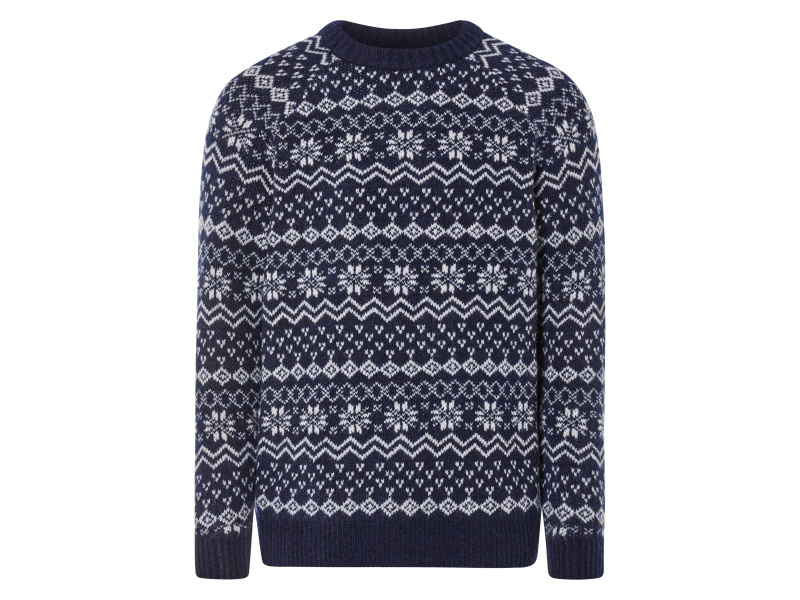 Livergy® Pánský vánoční svetr (Xxl (60/62), modrá)