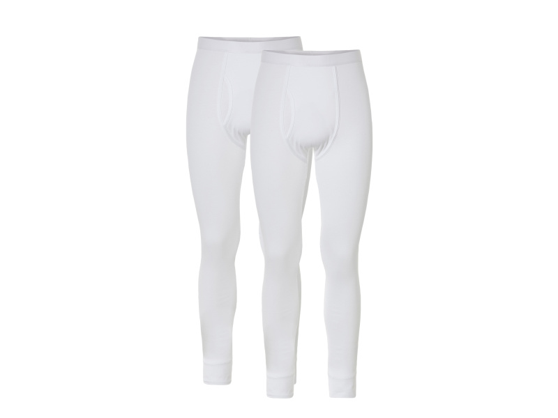 Livergy® Pánské spodní kalhoty (L, bílá)