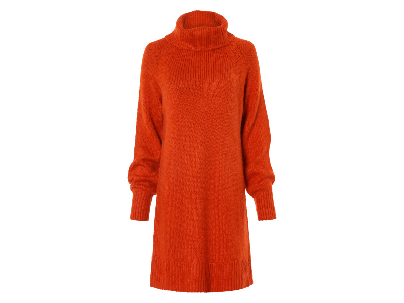esmara® Dámské pletené šaty (L (44/46), oranžová)