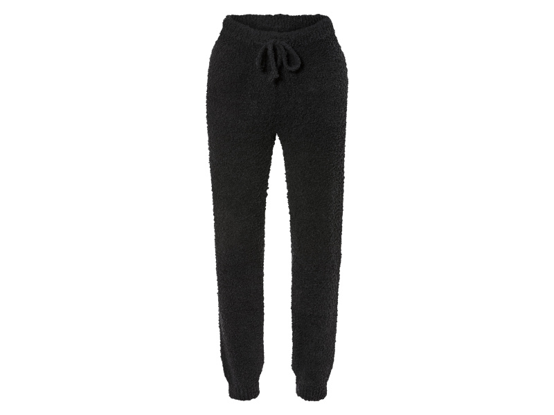 esmara® Dámské plyšové tepláky (S (36/38), černá)