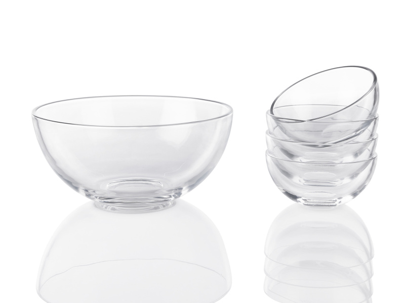 Livarno home Sada skleněných misek (kulatý, 5dílný)