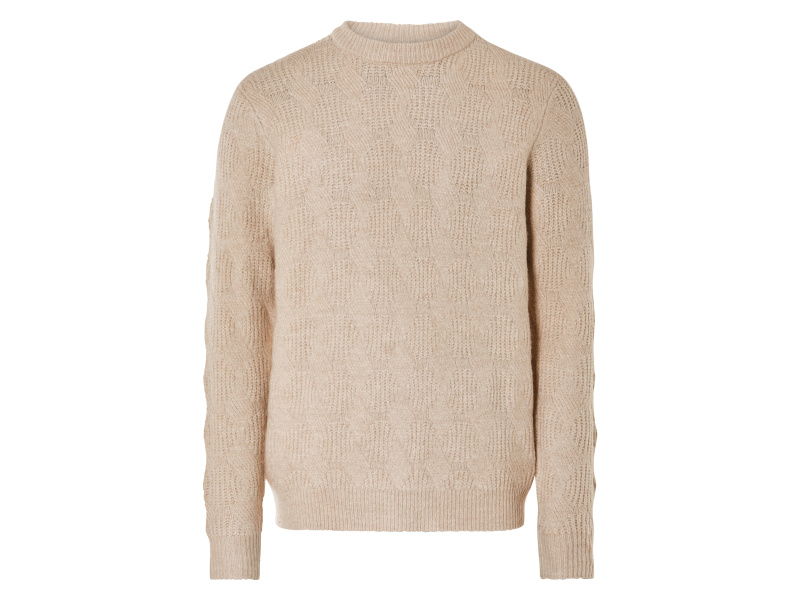 Livergy® Pánský pletený svetr (béžová, XL (56/58))
