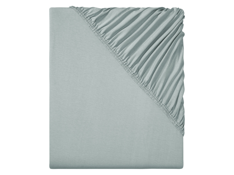 Livarno home Žerzejové napínací prostěradlo, 140-160 x 200 cm (šedá)