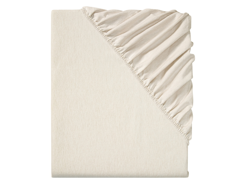 Livarno home Napínací prostěradlo z jemného flanelu, 90-100 x 200 cm (béžová)