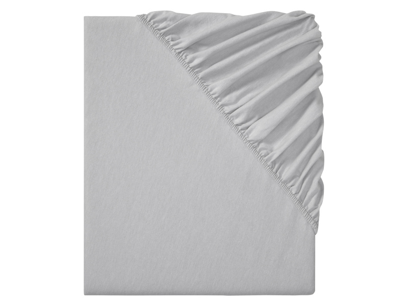 Livarno home Napínací prostěradlo z jemného flanelu, 90-100 x 200 cm (šedá)