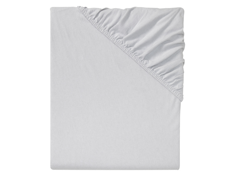 Livarno home Napínací prostěradlo z jemného flanelu, 180-200 x 200 cm (šedá)