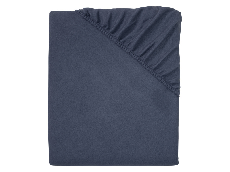 Livarno home Fleecové napínací prostěradlo, 140-160 x 200 cm (modrá)