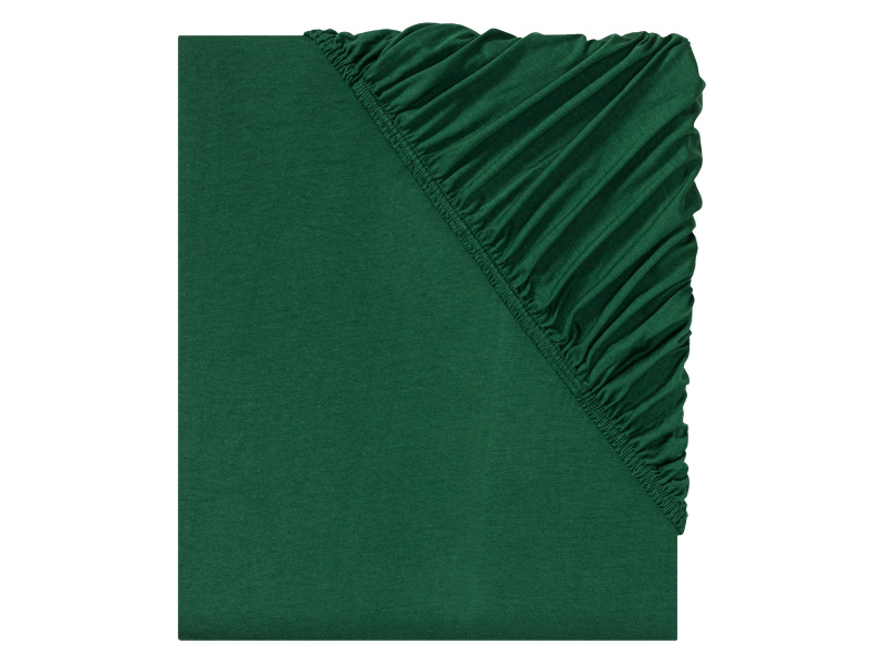 Livarno home Žerzejové napínací prostěradlo, 140-160 x 200 cm (zelená)