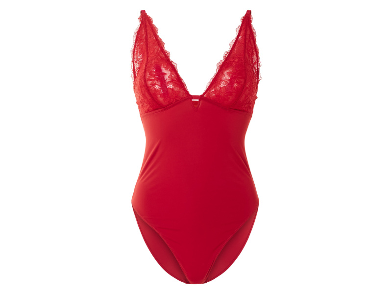 esmara® Dámské body s krajkou (M(40/42), červená)