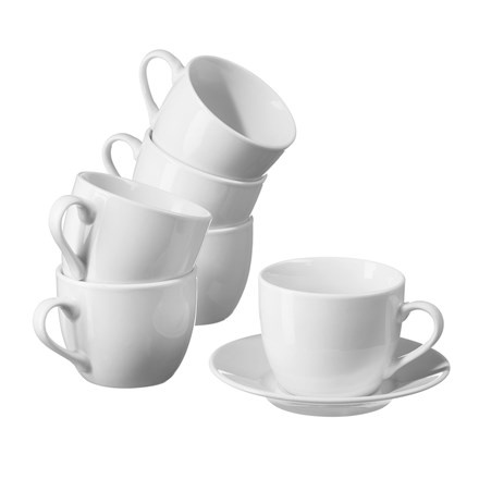 aro Šálek BASIC 90 ml porcelán 6 ks
