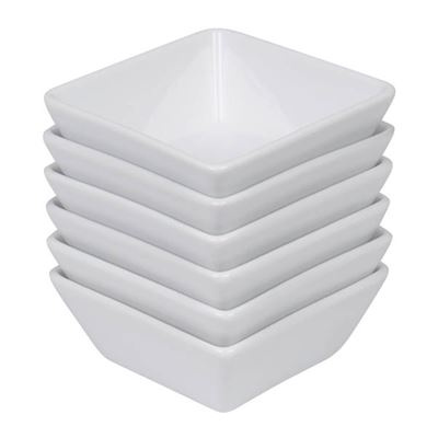 METRO PROFESSIONAL Miska 8 x 8 cm VILO porcelán bílá 6 ks