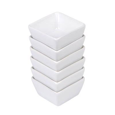 METRO PROFESSIONAL Miska 6 x 6 cm VILO porcelán bílá 6 ks