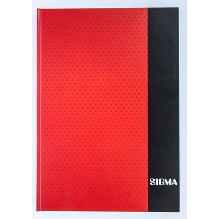 SIGMA Kniha záznamní A4 80 listů linkovaná červená 1 ks
