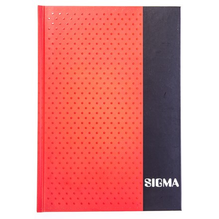 SIGMA Kniha záznamní A5 80 listů linkovaná červená 1 ks