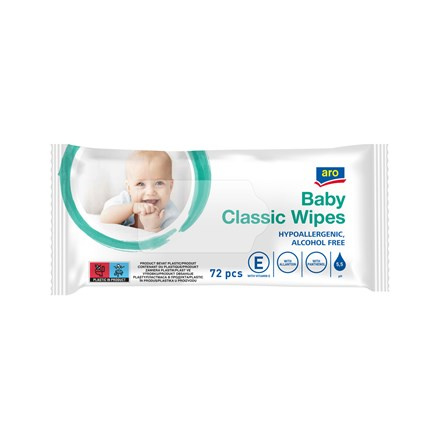 aro Classic Dětské vlhčené ubrousky 72 ks