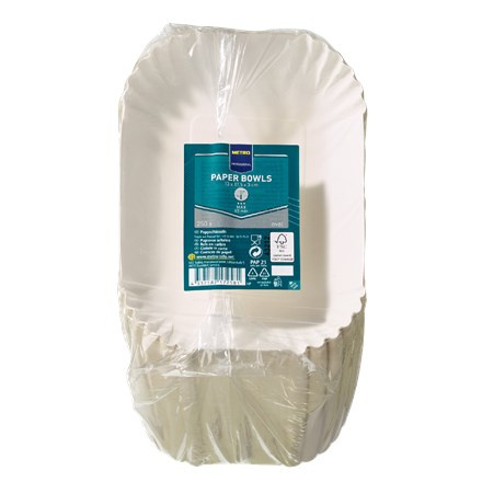 METRO PROFESSIONAL Misky 13 x 17,5 x 3 cm papírové 250 ks