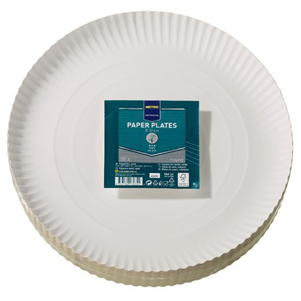 METRO PROFESSIONAL Talíř kulatý papírový 32 cm 50 ks