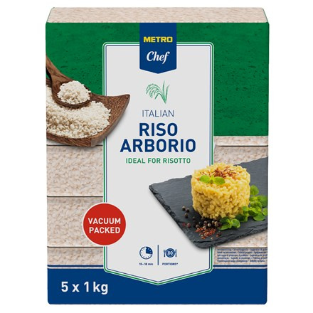 METRO Chef Rýže Arborio vacuum 5 x 1 kg